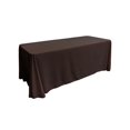 thumbnail image 1 of LA Linen TCpop90x156-BrownP22 Nappe Rectangulaire en Popeline de Polyester, Marron - 90 x 156 Po., 1 of 4