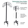 thumbnail image 3 of Heavy Duty Detachable Garden Hose Holder For Freestanding Water Hose Storage Stand Rack, Stable And Durable Iron Hose Hanger, 3 of 8
