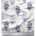 thumbnail image 1 of Soimoi Rayon Crepe Fabric Leaves & Floral Block Print Fabric by Yard 46 Inch Wide, 1 of 4
