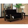thumbnail image 1 of Protecteur de Meuble Classique Réversible Matelassé Imperméable Motif Losange (Sofa, Noir/argent), 1 of 2