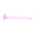 thumbnail image 4 of Adjustable Lens Angle Plastic Rectangular Reading Glasses Purple +2.25, 4 of 4