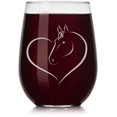 thumbnail image 1 of Or Something Verre à Vin Cœur Cheval (Sans Pieds, 17oz), 1 of 3