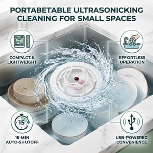 Kieccall Accueil Portable Dish Cleaner Électrique Fruit Légume Lave-linge Rose pour la cuisine Nettoyage à domicile