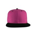 thumbnail image 2 of Top Headwear Flat Bill Adjustable Snapback Cap - Hot Pink/Black, 2 of 2