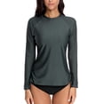 thumbnail image 3 of Charmo Women's UPF 50+ Rash Guard Long Sleeve Rashguard Swim Shirt Swimsuit Top, 3 of 7