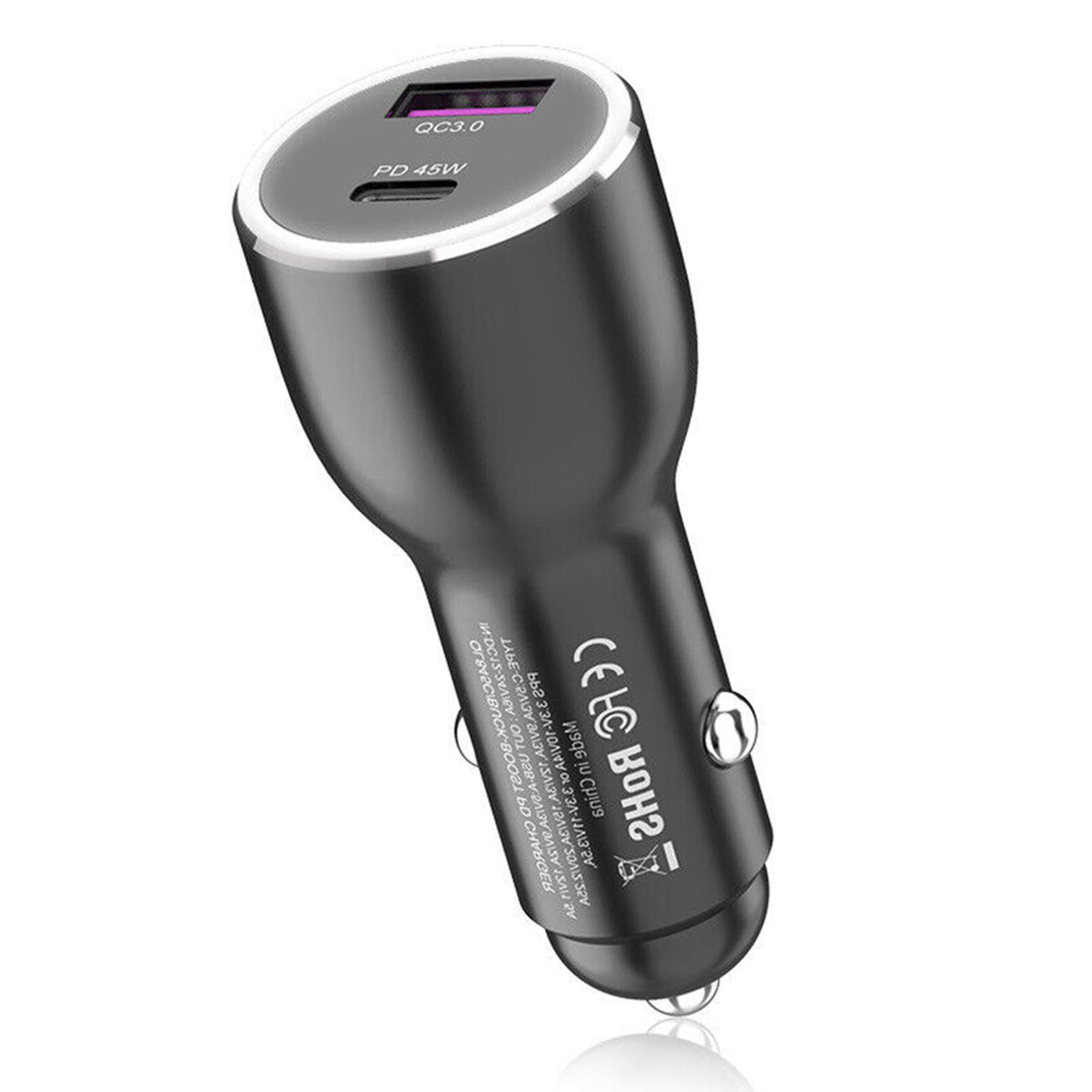 Car Charger 45W Super Fast Car Phone Charger Cigarette Lighter Plug in Adapter for Samsung Galaxy S22 Ultra S20 25W