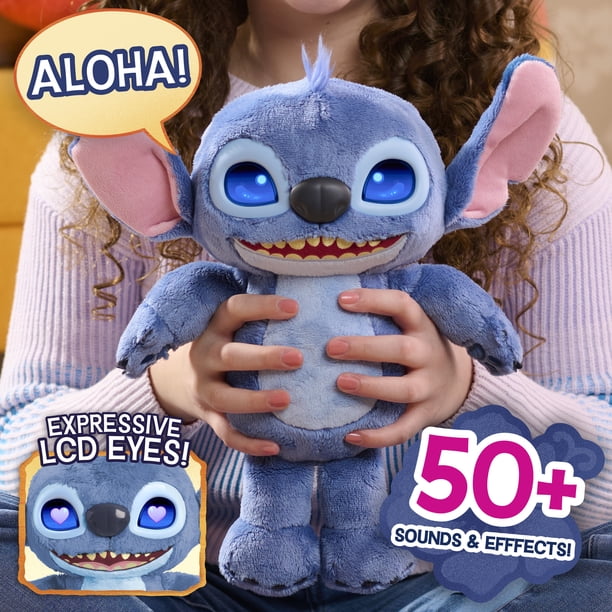 アメリカで購入したMany Moods Stitch ぬいぐるみ Disney Stitch Many Moods 34 cm Interactive Plush Toy, 50+ Sounds