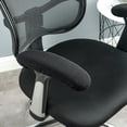thumbnail image 4 of Elastic Chair Armrest Covers Office Desk Chair Pads Elbow Arm Rest Protectors Black, 4 of 8