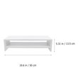 thumbnail image 1 of OUNONA 1Set Supporting Shelf Computer Desk Organizer Tier White Wood for Office Study Back to School, 1 of 4
