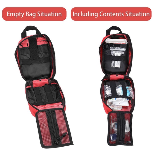CNKOO Sac à Dos Médical d'Urgence 600D Tissu en Nylon Imperméable Pochette de Premiers Secours Multifonctionnelle Largement Utilisée dans les Activités Extérieures comme la Randonnée, les Vacances, le Tourisme