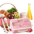 thumbnail image 4 of EGNMCR Portable Lunch Box With Lid And Cup Lunch Box Lunch Box Food Storage Container With Lid Leakproof Food Preparation Container For Storage Home Office lunch boxes, 4 of 6