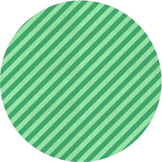 Ahgly Tapis Rond Lavable en Machine Intérieur Transitionnel Vert Menthe, 4 Pieds Rond