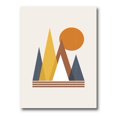 thumbnail image 2 of Designart Résumé de montagne et soleil Art mural sur toile, 2 of 4