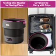 thumbnail image 3 of BeesClover Mini Portable Washing Machine and Dryer, Mini Washer 13l Portable Washing Machine Fully Automatic 3 Cleaning Modes Collapsible Camping Washer for RV Travel Hotel Laundry, 3 of 7
