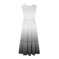 thumbnail image 4 of 2024 Longues Robes Maxi à Bretelles Spaghetti pour Femmes Été, Robes Maxi Sans Manches à Dégradé pour Femmes Grande Taille, Robes d'Été Décontractées à Col Rond pour la Plage, Robe Maxi Fluide à Étages pour Femmes, 4 of 5