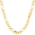 thumbnail image 1 of Collier Chaîne Figaro en Or Jaune 14k, 5.0mm, 22 Pouces, 1 of 1