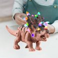 thumbnail image 2 of HILABEE Simulation Electric Dinosaur Toys Action Figure and Sounds for boys Brown, 2 of 8