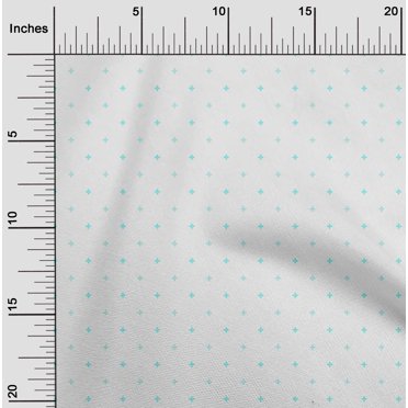 oneOone Silk Tabby Aqua Blue Fabric Artistic Floral Sewing Craft Projects Fabric Prints by Yard 42 Inch Wide