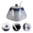 thumbnail image 4 of Simple Ceramic Sugar Bowl Salt Pot Pepper Storage Jar Practical Seasoning Pot Container Condiment Spice Box Holder for Home Kitchen (Blue), 4 of 8