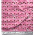 thumbnail image 1 of Soimoi Rayon Fabric Check,Tropical Leaves & Flamingo Bird Fabric Prints by Yard 56 Inch Wide, 1 of 1