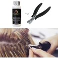 thumbnail image 4 of Colle de Kératine Fusion Pré-Liée Dissolvant Super Action et Pince à Embout I pour Extensions de Cheveux à la Kératine Rupture de Liaisons Micro Anneau Perles Lien Enlever Ensemble de Pinces, 4 of 5