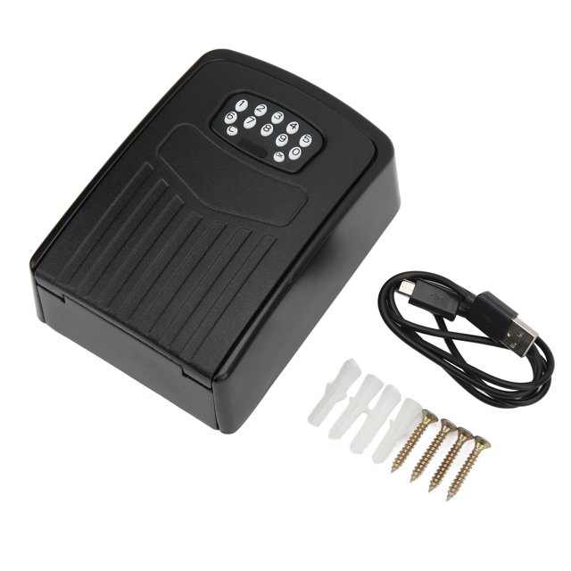 Boîte de Verrouillage de Stockage, Boîte de Verrouillage Intelligente pour Clé, Fonction d'Urgence à Distance via Application, Puce Cryptée Haute Sécurité pour Extérieur