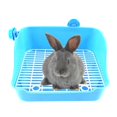thumbnail image 4 of GROWTH TANK Rabbit Bed Litter Box Pet Toilet Box Pet Toilet Box Corner Tray for Small Potty Blue, 4 of 9