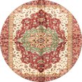 thumbnail image 1 of Ahgly Company Indoor Round Abstract Red Persian Area Rugs, 7' Round, 1 of 6