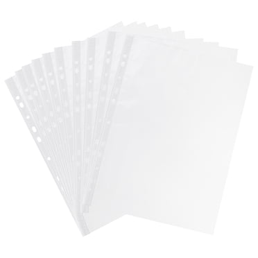 Unique Bargains Protège-Feuilles, A4, Transparent, 100 Unités
