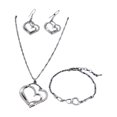 thumbnail image 1 of Love Pendant Earrings Bracelet Accessory Set Love Bracelet for Couples, 1 of 7