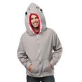 thumbnail image 2 of Shark Hoodie Adult Costume Medium, 2 of 4