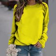 thumbnail image 2 of CEHVOM Femmes Manches Longues Chemises Décontractées Impression Col Rond Pull Tunique en Vrac Tops Dégagement, 2 of 5
