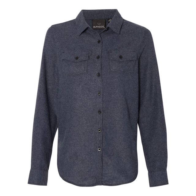 Burnside Chemise en Flanelle à Manches Longues pour Femmes, G, Denim
