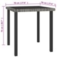thumbnail image 2 of vidaXL 5 Piece Garden Dining Set Poly Rattan Grey, 2 of 8