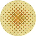 thumbnail image 1 of Ahgly Company Tapis Rond Lavable en Machine Intérieur Transitionnel Jaune Soleil, 4 Pieds Rond, 1 of 7