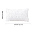 thumbnail image 3 of Wooowa 11.8x19.7Inch Rectangular Christmas Pillowcases, Embroidered Front & Solid Back, Festive Cushion Covers for Home Sofas, 3 of 8