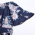 thumbnail image 5 of Mommy and Me Off-Shoulder Floral Dress Parent Child Matching Summer Midi Sundress, 5 of 5