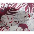 thumbnail image 5 of oneOone Viscose Chiffon Red Fabric Tropical Craft Projects Decor Fabric Printed By The Yard 42 Inch Wide, 5 of 5