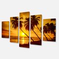 thumbnail image 3 of Design Art - Coucher de soleil sur la plage de l'île de la Barbade, 3 of 3