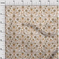thumbnail image 3 of oneOone Cotton Flex Brown Fabric Florals Sewing Craft Projects Fabric Prints By Yard 40 Inch Wide, 3 of 4
