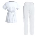thumbnail image 2 of Women's Scrubs Set Scrub Top and Pants Scrubs Set, 2 of 3