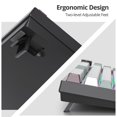 thumbnail image 4 of iRoboosta 75% Green Mechanical Gaming Keyboard, Hot Swappable RGB Custom Keyboard with Knob, Gasket Mount Wired TKL Red Switch Keyboard 75 Percent, Creamy Mechanical Key, 4 of 8