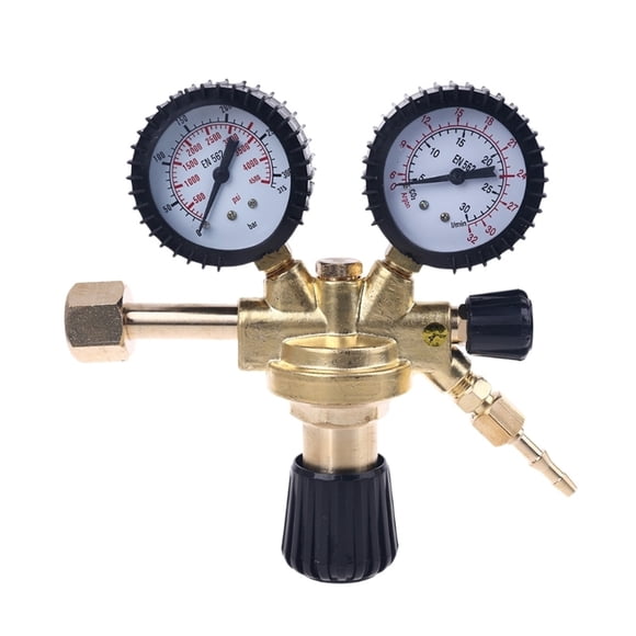 CO2 Argon Nitrogen Pressure Reducing Regulator Shockproof MAG / MIG Welding Pressure Reducer W21.8 Thread ,Easy Installation