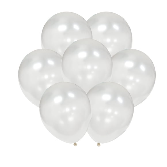 Way To Celebrate 12Pcs Balloons Pearl White, 12CT x 12in Helium Latex Balloon