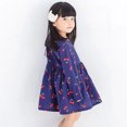 thumbnail image 4 of Qudderr Robes Imprimées pour Petites Filles 6M-6T Enfants Bébé Coton Manches Longues Robe Décontractée Nouveau-Né Printemps Automne Col Rond Robe d'Été pour Filles, 4 of 8