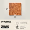 thumbnail image 2 of John Boos 18 by 18 by 3-Inch End Grain Maple Chopping Block, 2 of 11