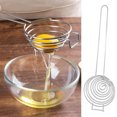 thumbnail image 2 of XZNGL Egg Separator Egg Yolk White Separator Eggs Separator Stainless Steel Eggs Yolk White Separator Separation Tool Eggs Long Handled Separator Food Grade Eggs Separator Kitchen Cooking Gadgets, 2 of 9