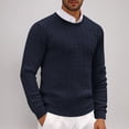 thumbnail image 1 of Styesk Chandail pour Hommes, Manches Longues, Col Rond, Tricoté Uni, 1 of 6