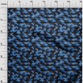 thumbnail image 3 of oneOone Velvet Medium Blue Fabric Abstracts Craft Projects Decor Fabric Printed By The Yard 58 Inch Wide, 3 of 4