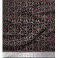 thumbnail image 1 of Soimoi Rayon Fabric Leaves & Floral Artistic Decor Fabric Printed Yard 42 Inch Wide, 1 of 1